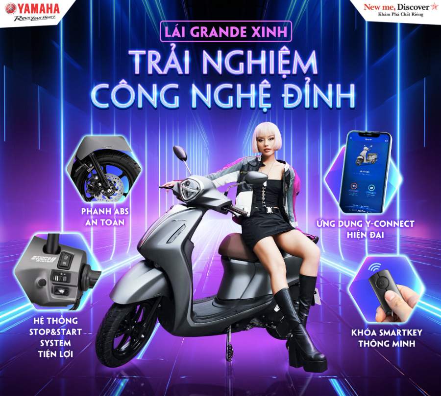 Mua xe máy Yamaha Grande trả góp