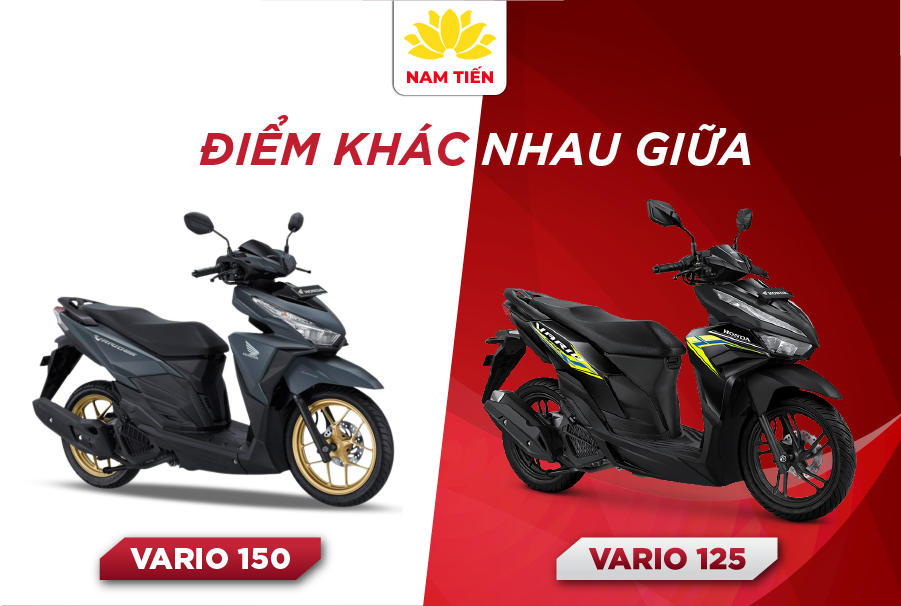 điểm khác nhau giữa vario 125 và vario 150