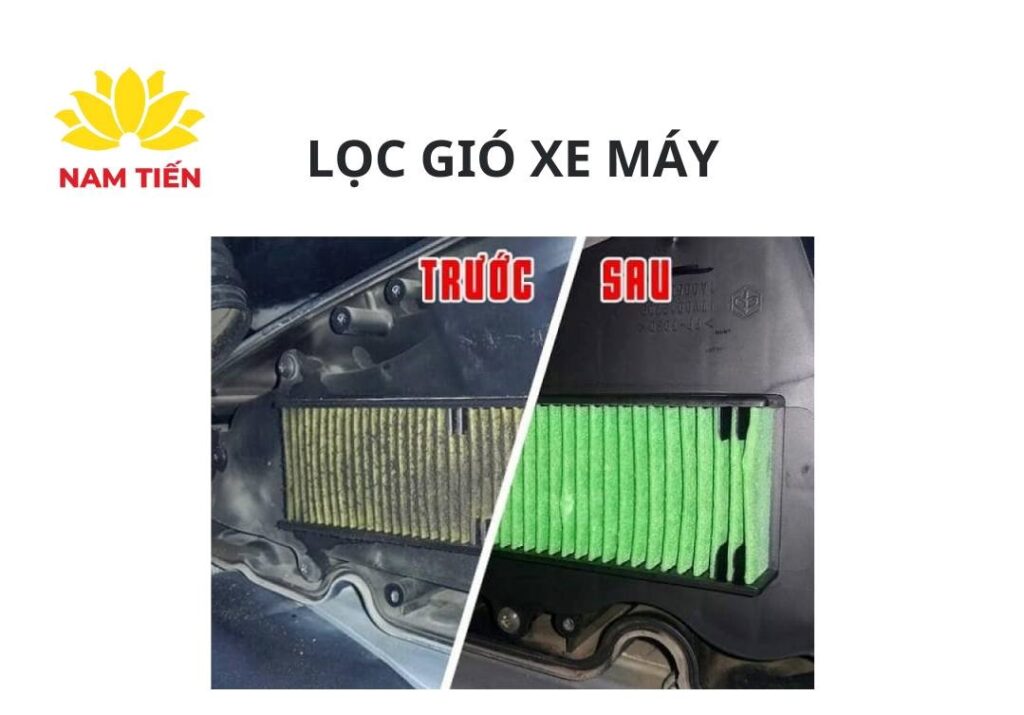 thay lọc gió xe máy sh để bảo dưỡng xe