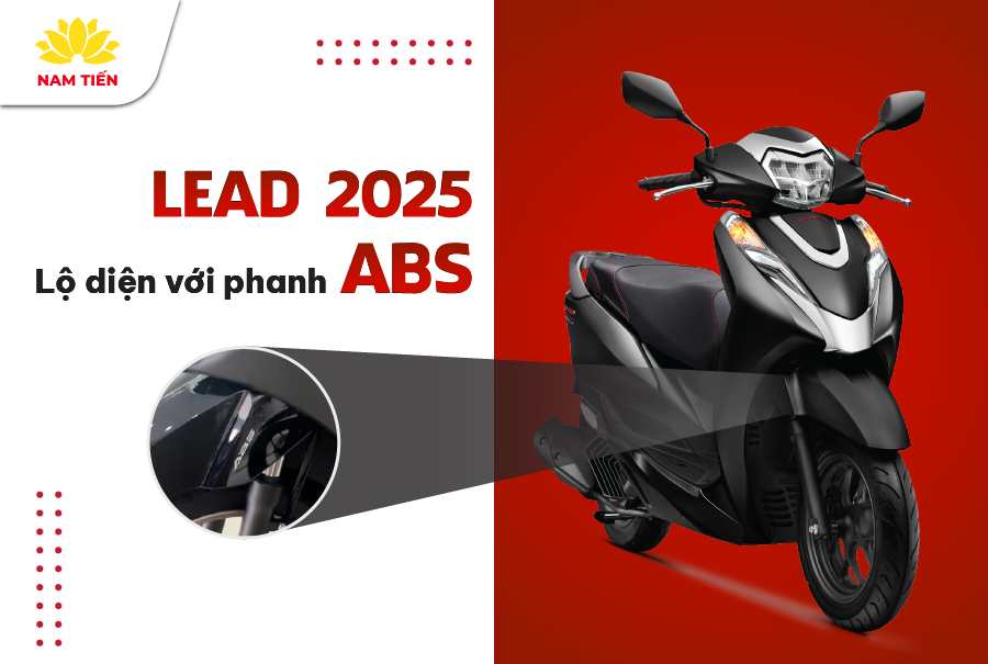 xe lead 2025 lộ diện với phanh ABS