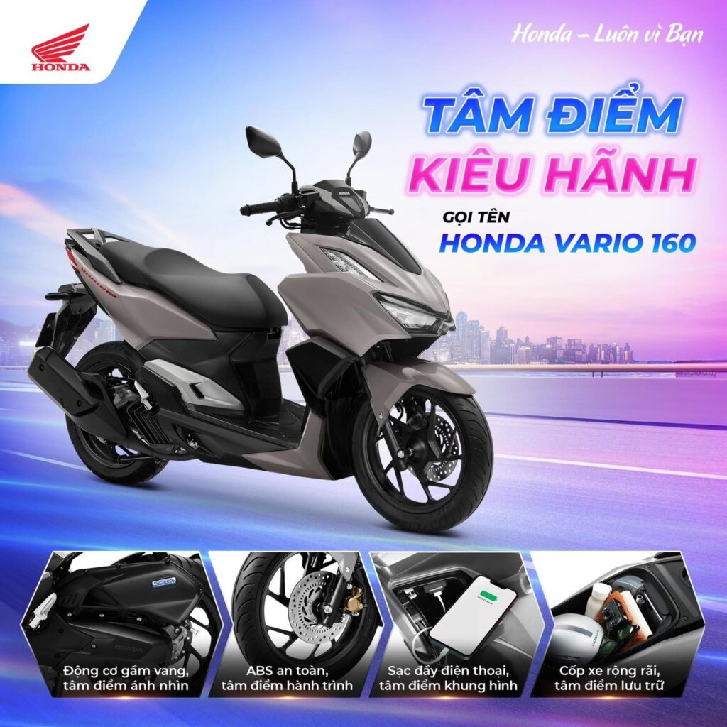 mua xe Honda Vario 160 trả góp