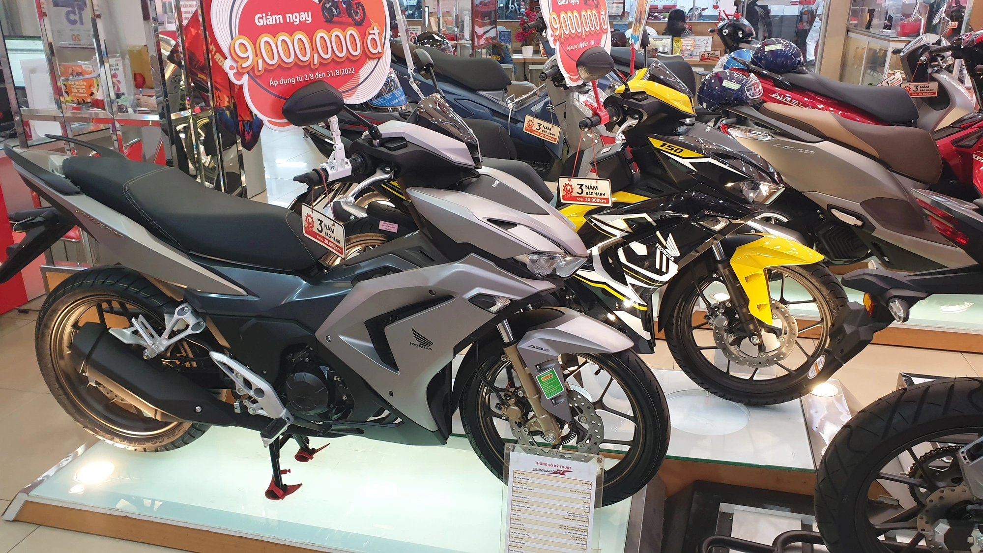 Bảng giá tại Cửa hàng xe máy Honda quận 4 mới nhất