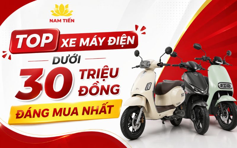 Top xe máy điện dưới 30 triệu đồng đáng mua nhất