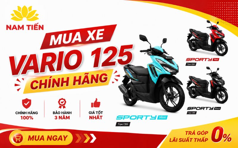 Mua xe Vario 125 chính hãng gần đây