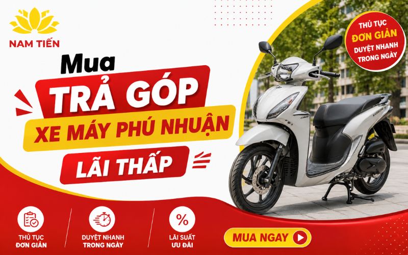 Mua trả góp xe máy Phú Nhuận lãi thấp