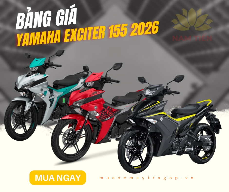 Bảng giá xe Yamaha Exciter 155 2026 mới nhất hôm nay