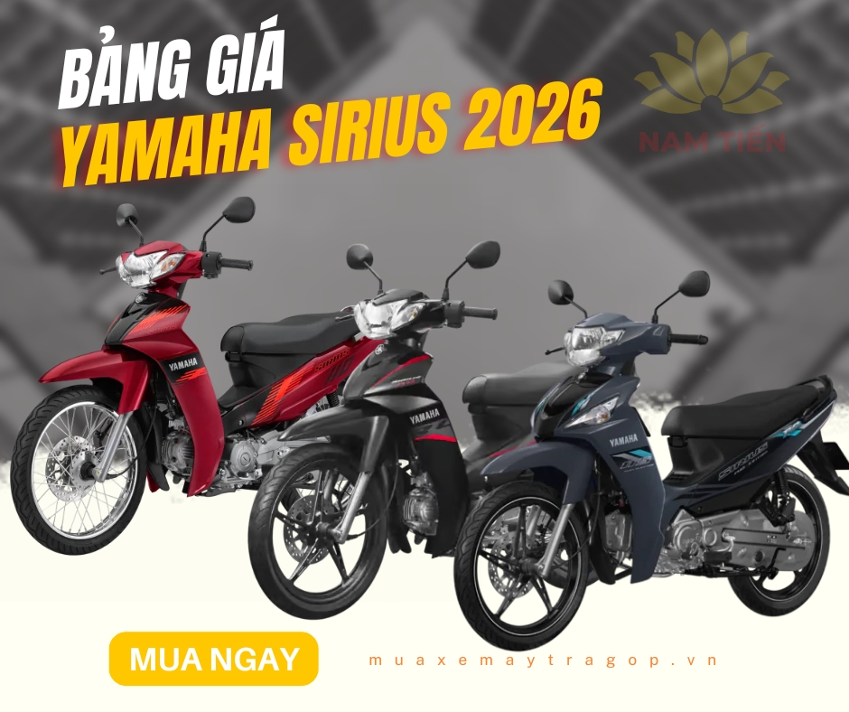 Bảng giá xe Yamaha Sirius 2026 mới nhất hôm nay