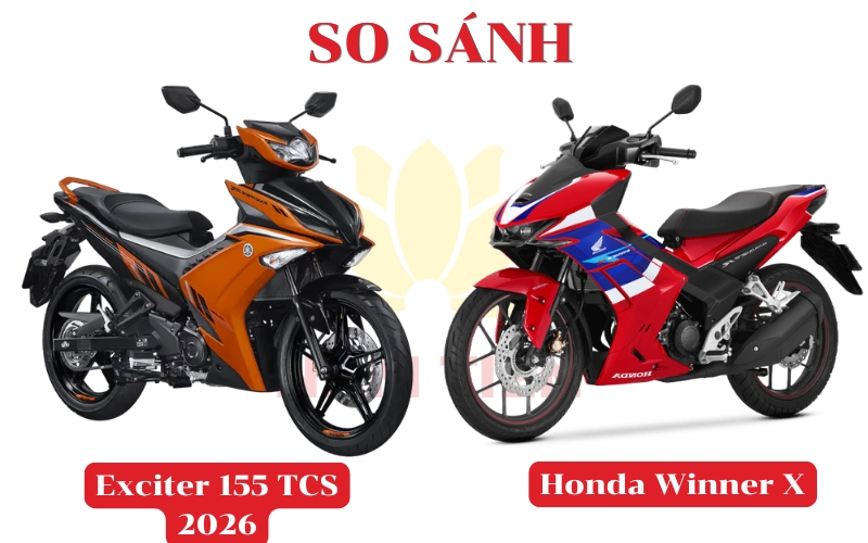 So sánh Yamaha Exciter 155 TCS 2026 với các đối thủ cùng phân khúc