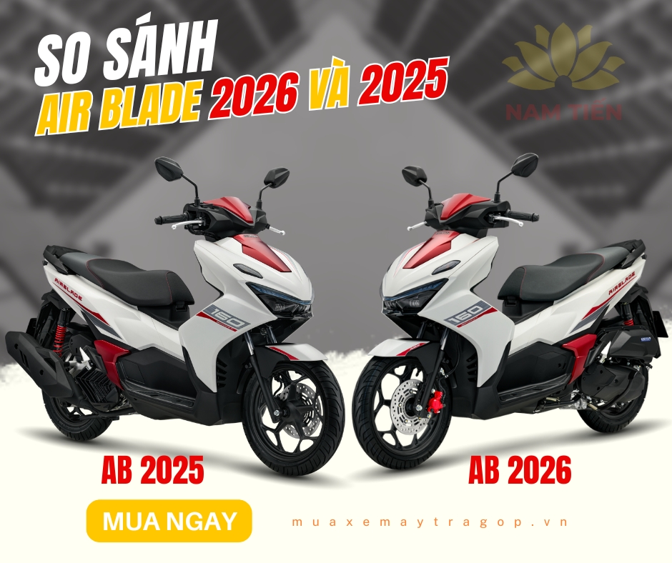 So sánh Air Blade 2026 và 2025 khác nhau thế nào?