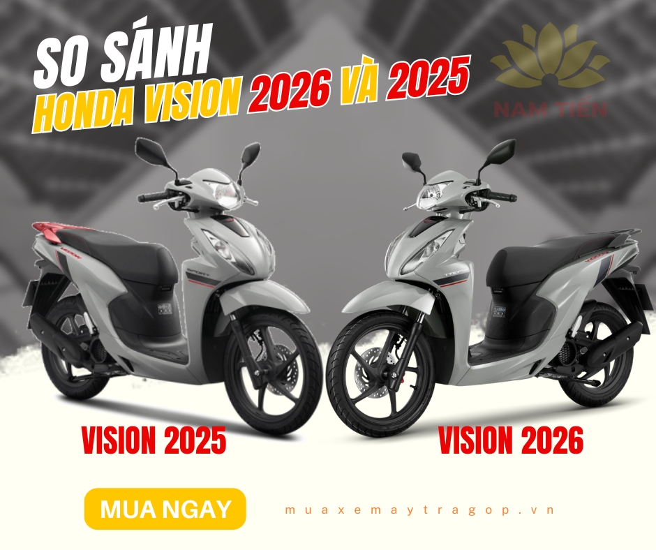 Honda Vision 2026 có gì khác 2025? Nên mua phiên bản nào?