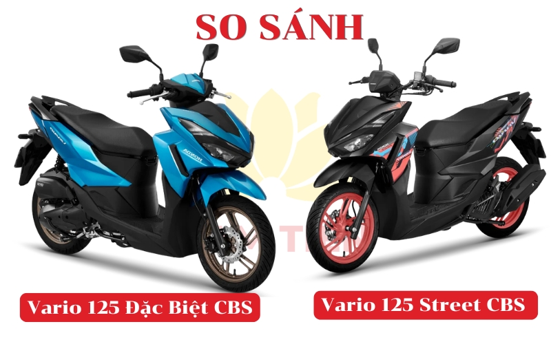 So sánh xe Vario 125 Đặc Biệt CBS và Vario 125 Street CBS