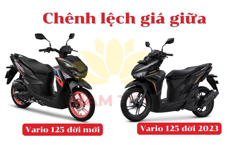 Vario 125 đời 2023 và đời mới nhất giá chênh bao nhiêu?
