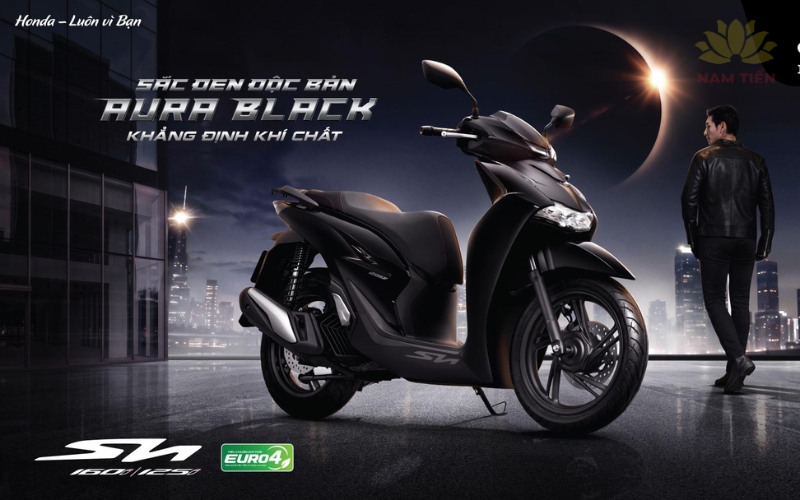 Honda SH 2027 thêm sắc đen độc bản Aura Black Edition