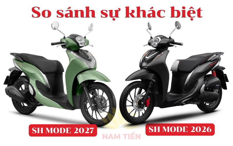So sánh SH Mode 2027 và SH Mode 2026: Khác gì nhau?