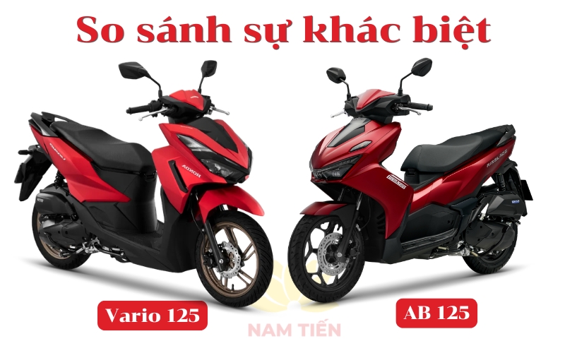 So sánh xe Honda Vario 125 và AB 125 khác gì nhau?